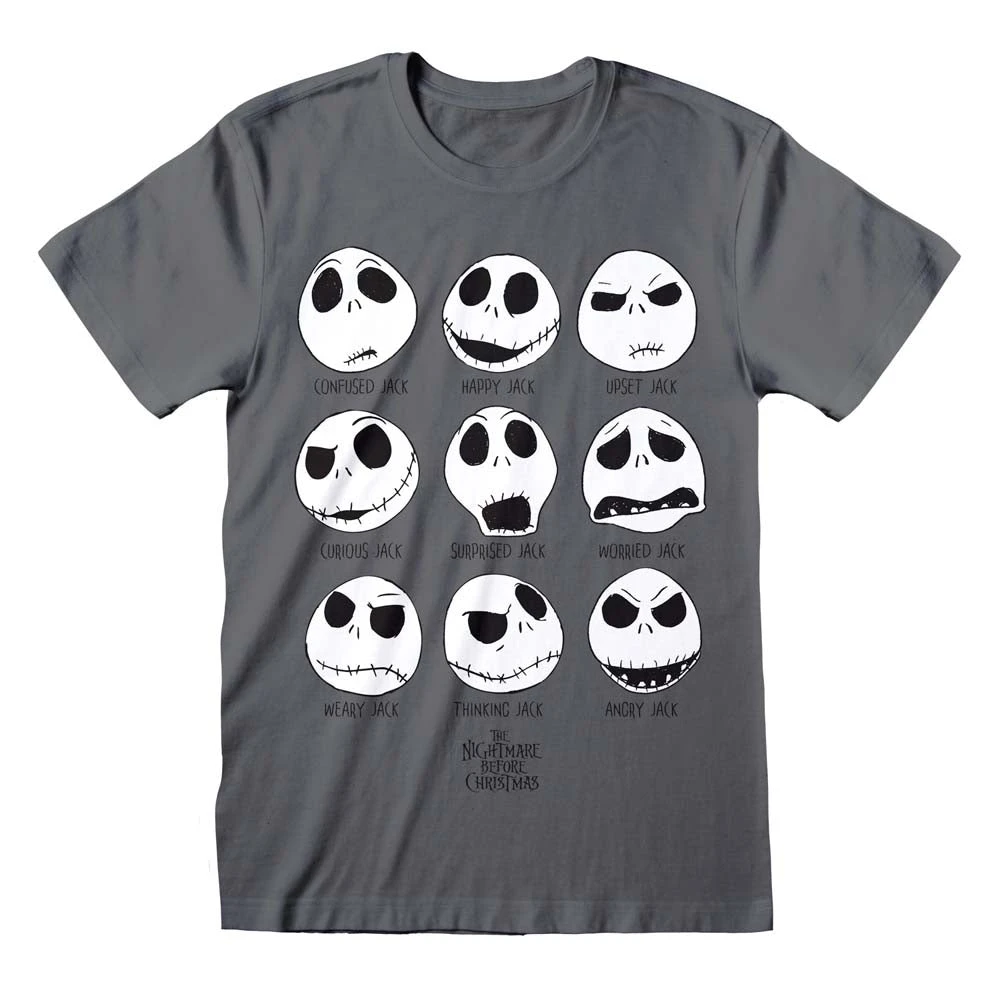 Nightmare Before Christmas Many Faces Of Jack T-Shirt 1 Nightmare Before Christmas Many Faces Of Jack T-Shirt