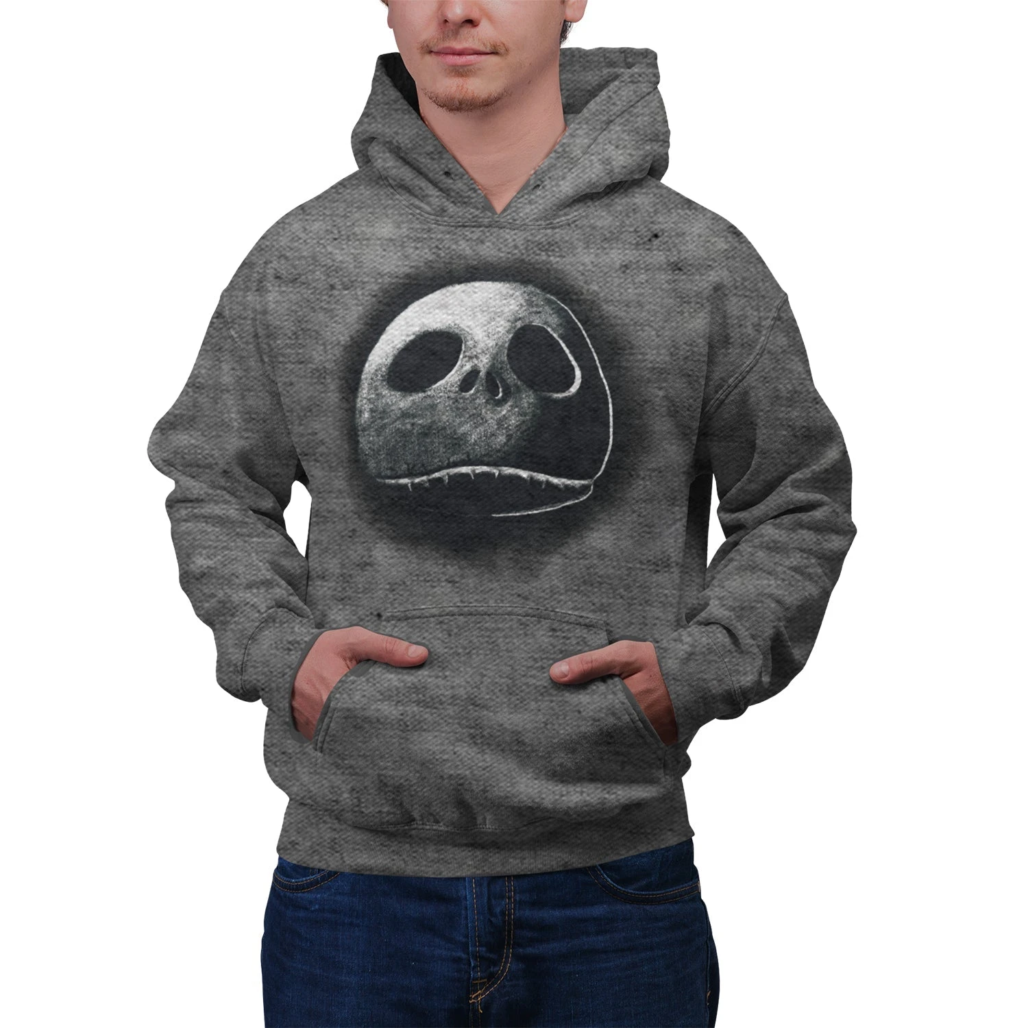 Disney Nightmare Before Christmas Sketch Face Unisex Pullover Hoodie 1 Disney Nightmare Before Christmas Sketch Face Unisex Pullover Hoodie