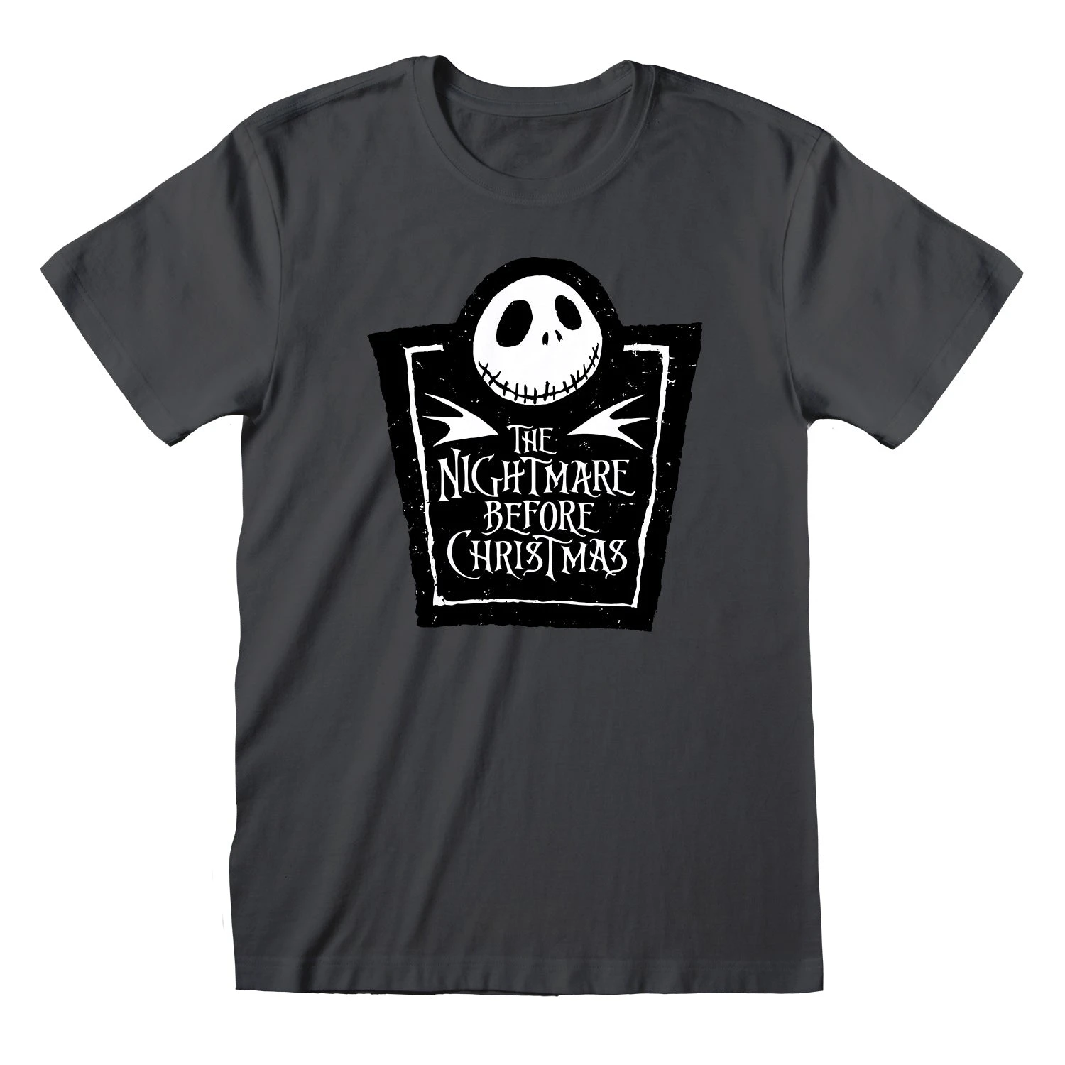 Nightmare Before Christmas Logo Square T-shirt 1 Nightmare Before Christmas Logo Square T-shirt