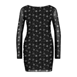 Nightmare Before Christmas AOP Skulls Women's Mesh Dress