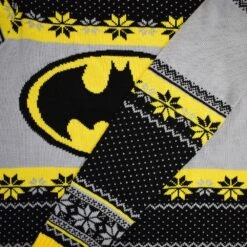 Batman Knitted Christmas Jumper / Sweater -Camel Favour batman knitted christmas jumper sweater 915045