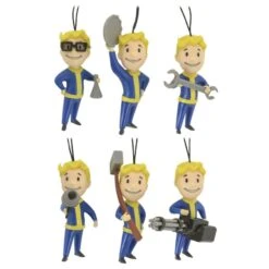 Fallout 76 Christmas Tree Ornaments (set Of 6)