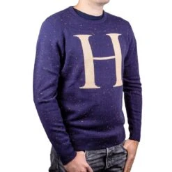 Harry Potter "H" Weasley Knitted Christmas Jumper/Sweater -Camel Favour harry potter h weasley knitted christmas jumpersweater 716304