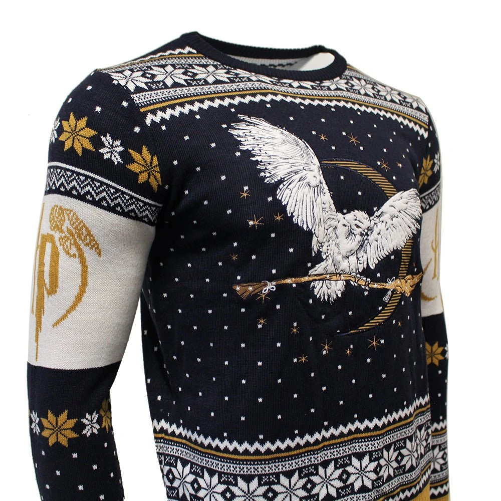 Harry Potter Hedwig Knitted Christmas Jumper / Sweater 2 Harry Potter Hedwig Knitted Christmas Jumper / Sweater - Image 2