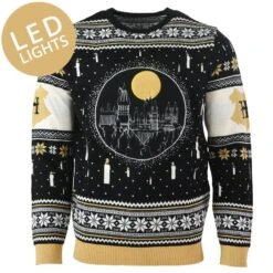 Harry Potter Hogwarts Castle LED Knitted Christmas Jumper / Sweater 17 Harry Potter Hogwarts Castle LED Knitted Christmas Jumper / Sweater -Camel Favour harry potter hogwarts castle led knitted christmas jumper sweater 345030