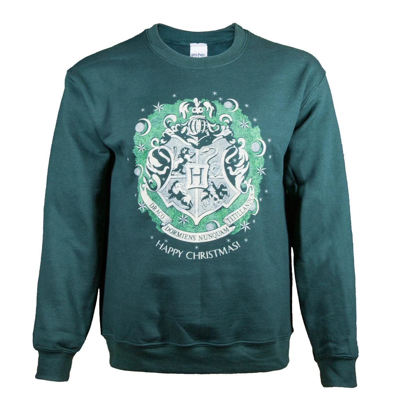Harry Potter Hogwarts Wreath Christmas Jumper 1 Harry Potter Hogwarts Wreath Christmas Jumper