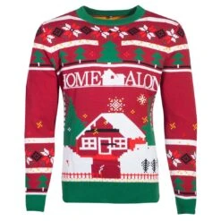 Home Alone Knitted Christmas Sweater/Jumper -Camel Favour home alone knitted christmas sweaterjumper 724992