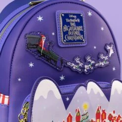 FUNKO Loungefly The Nightmare Before Christmas - Santa Jack In Christmastown Mini Backpack -Camel Favour loungefly the nightmare before christmas santa jack in christmastown mini backpack 231969