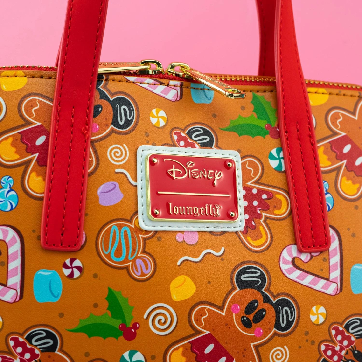 FUNKO Loungefly X Disney Christmas Gingerbread All Over Print Crossbody Bag 2 FUNKO Loungefly X Disney Christmas Gingerbread All Over Print Crossbody Bag - Image 2