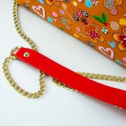 FUNKO Loungefly X Disney Christmas Gingerbread All Over Print Crossbody Bag 9 FUNKO Loungefly X Disney Christmas Gingerbread All Over Print Crossbody Bag -Camel Favour loungefly x disney christmas gingerbread all over print crossbody bag 501915