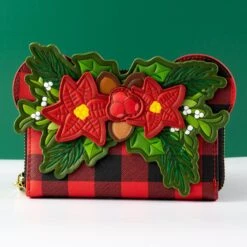FUNKO Loungefly X Disney Mickey Mouse Christmas Mistletoe Plaid Wallet
