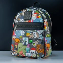 FUNKO Loungefly X Disney Nightmare Before Christmas Chibi All Over Print Mini Backpack