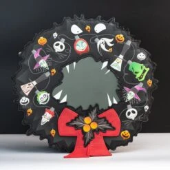 FUNKO Loungefly X Disney Nightmare Before Christmas Figural Wreath Crossbody Bag -Camel Favour loungefly x disney nightmare before christmas figural wreath crossbody bag 948663