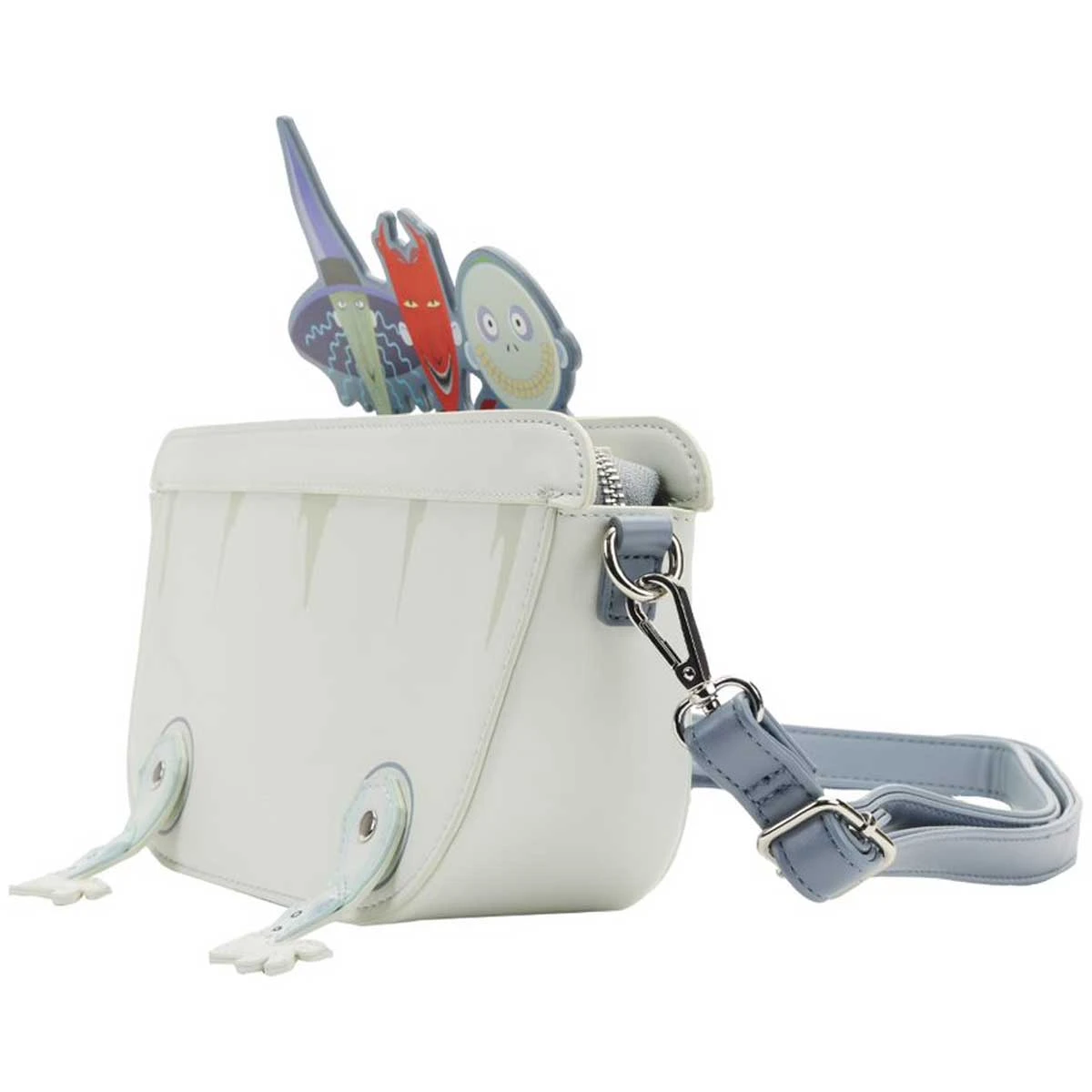 FUNKO Loungefly X Disney Nightmare Before Christmas Lock Shock Barrel Bath Tub Crossbody Bag 5 FUNKO Loungefly X Disney Nightmare Before Christmas Lock Shock Barrel Bath Tub Crossbody Bag - Image 5