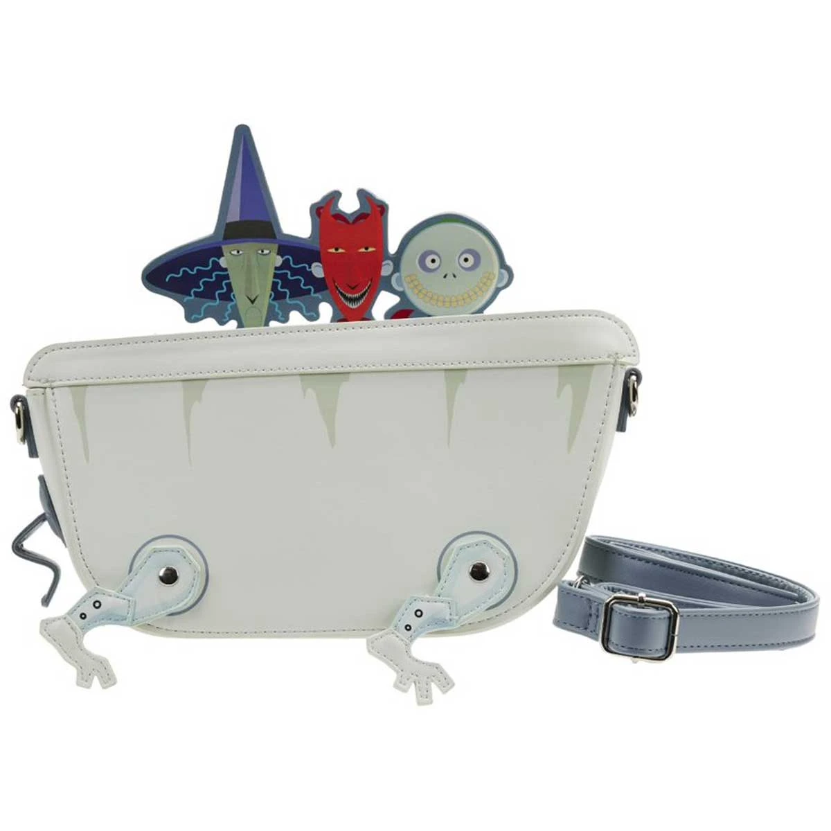 FUNKO Loungefly X Disney Nightmare Before Christmas Lock Shock Barrel Bath Tub Crossbody Bag 4 FUNKO Loungefly X Disney Nightmare Before Christmas Lock Shock Barrel Bath Tub Crossbody Bag - Image 4