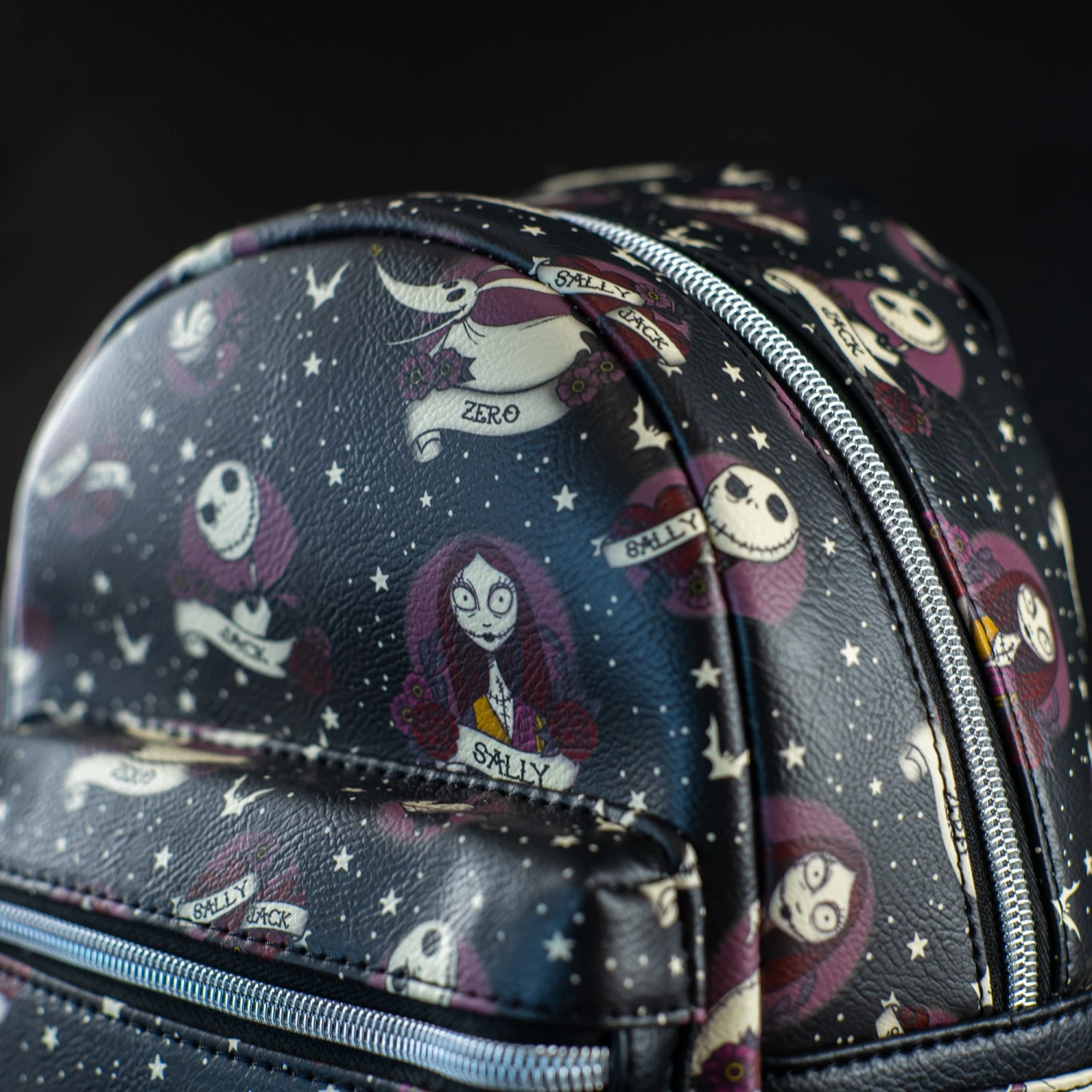 FUNKO Loungefly X Disney The Nightmare Before Christmas Tattoo Print Mini Backpack 2 FUNKO Loungefly X Disney The Nightmare Before Christmas Tattoo Print Mini Backpack - Image 2