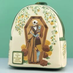 FUNKO Loungefly X The Nightmare Before Christmas Floral Jack And Sally Coffin Mini Backpack