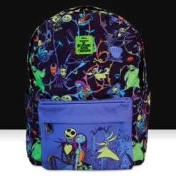 FUNKO Loungefly X The Nightmare Before Christmas Neon Glow-In-Dark Full-Size Nylon Backpack