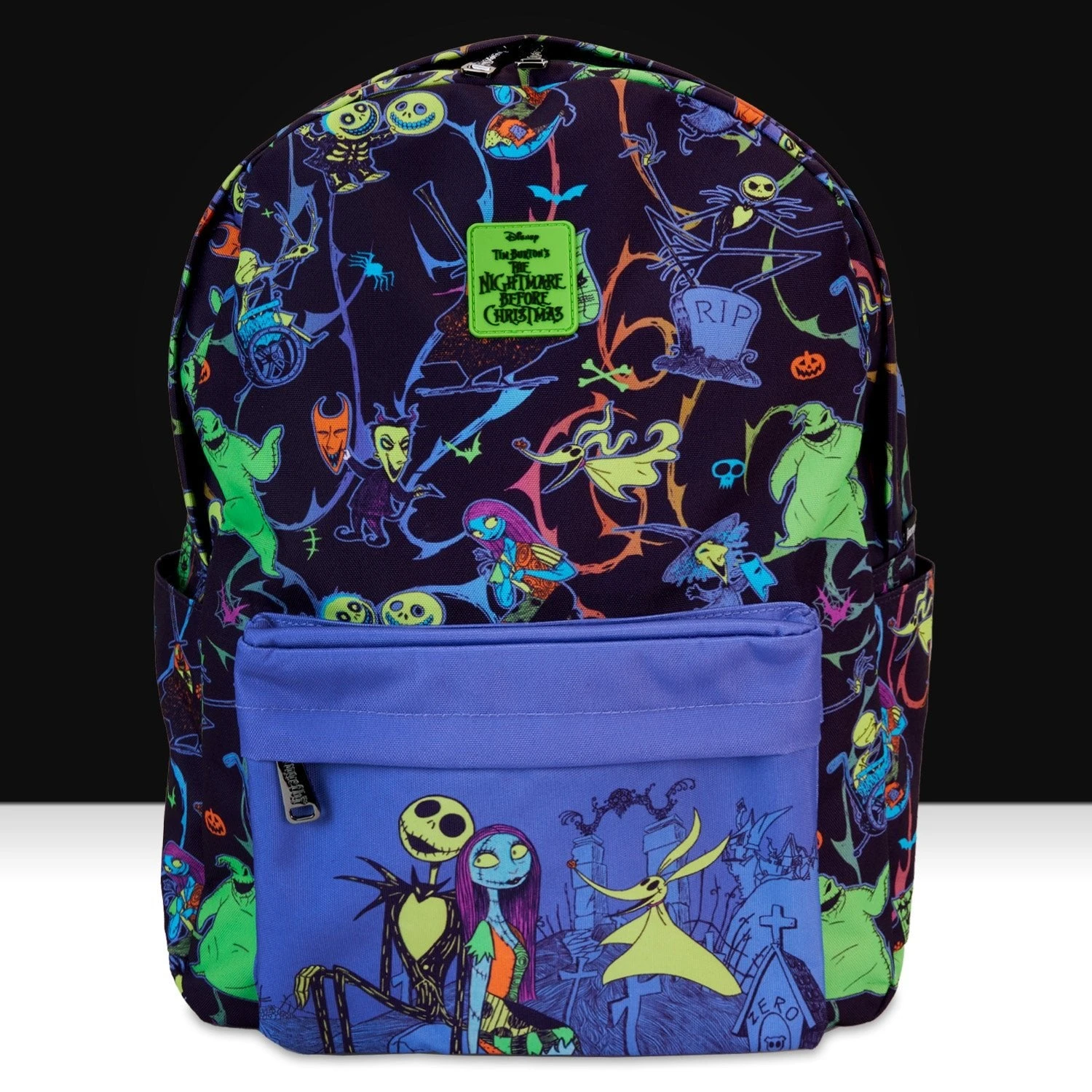FUNKO Loungefly X The Nightmare Before Christmas Neon Glow-In-Dark Full-Size Nylon Backpack 1 FUNKO Loungefly X The Nightmare Before Christmas Neon Glow-In-Dark Full-Size Nylon Backpack
