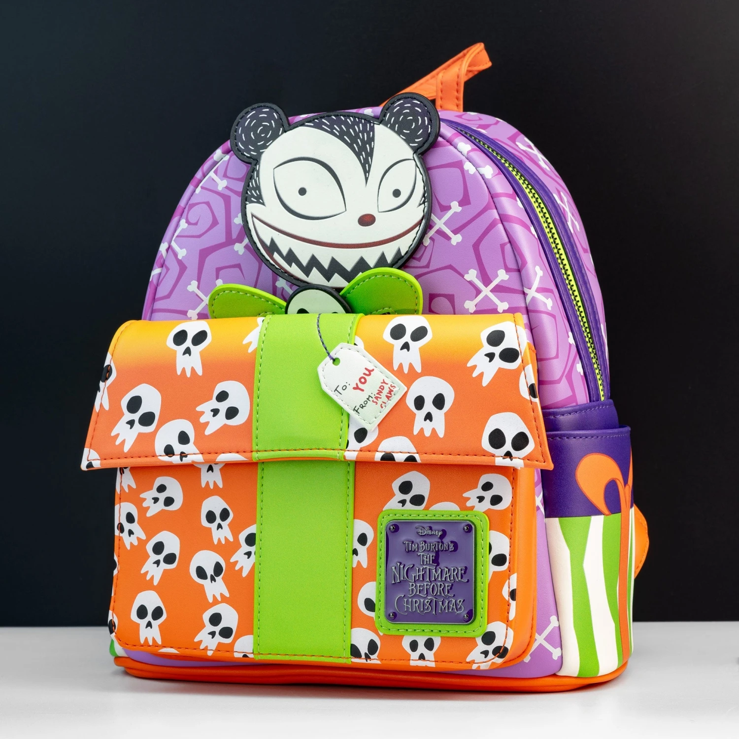 FUNKO Loungefly X The Nightmare Before Christmas Scary Teddy Present Mini Backpack 9 FUNKO Loungefly X The Nightmare Before Christmas Scary Teddy Present Mini Backpack - Image 9