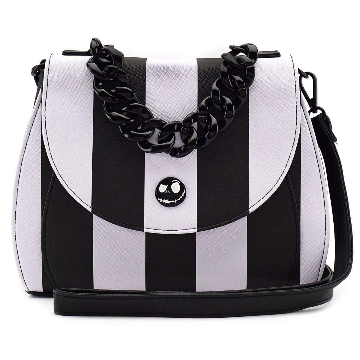 FUNKO Loungefly X The Nightmare Before Christmas Striped Crossbody Handbag 2 FUNKO Loungefly X The Nightmare Before Christmas Striped Crossbody Handbag - Image 2