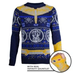 Marvel Avengers Thanos Knitted Christmas Jumper / Sweater 18 Marvel Avengers Thanos Knitted Christmas Jumper / Sweater -Camel Favour marvel avengers thanos knitted christmas jumper sweater 801165