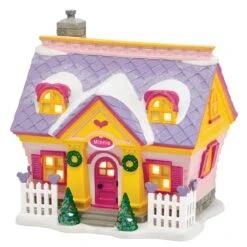 Enesco Mickey's Christmas Village Series By D56 - Minnie's House
