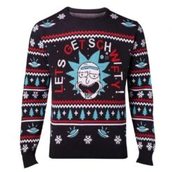 Difuzed Rick And Morty Knitted Christmas Jumper / Sweater