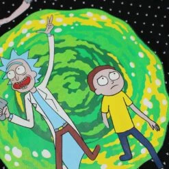 Difuzed Rick And Morty Portal Knitted Christmas Jumper / Sweater -Camel Favour rick and morty portal knitted christmas jumper sweater 973902