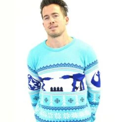 Star Wars AT-AT Christmas Jumper -Camel Favour star wars at at christmas jumper 194733