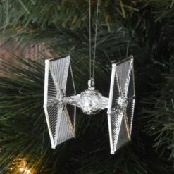 Star Wars Christmas Tree Ornaments - Silver (Set Of 6) 6 Star Wars Christmas Tree Ornaments - Silver (Set Of 6) -Camel Favour star wars christmas tree ornaments silver set of 6 229023