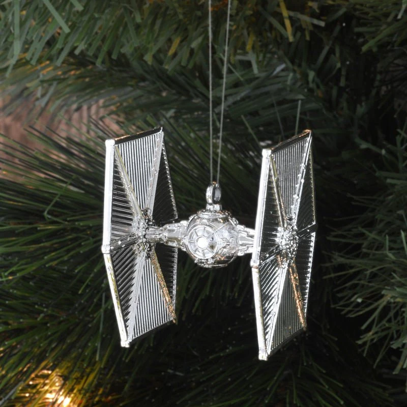 Star Wars Christmas Tree Ornaments - Silver (Set Of 6) 3 Star Wars Christmas Tree Ornaments - Silver (Set Of 6) - Image 3