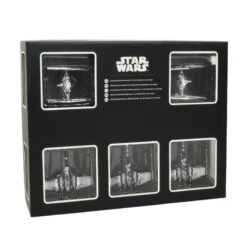 Star Wars Christmas Tree Ornaments - Silver (Set Of 6)