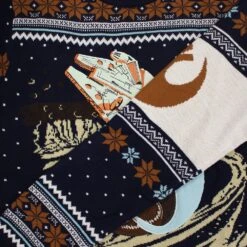 Difuzed Star Wars Millennium Falcon Escape Knitted Christmas Jumper / Sweater 13 Difuzed Star Wars Millennium Falcon Escape Knitted Christmas Jumper / Sweater -Camel Favour star wars millennium falcon escape knitted christmas jumper sweater 987405