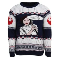 Star Wars Princess Leia Knitted Christmas Jumper / Sweater