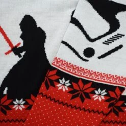 Star Wars: The Last Jedi Kylo Ren Knitted Christmas Jumper / Sweater -Camel Favour star wars the last jedi kylo ren knitted christmas jumper sweater 977342