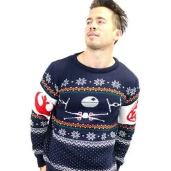 Star Wars X-Wing Christmas Jumper -Camel Favour star wars x wing christmas jumper 387117