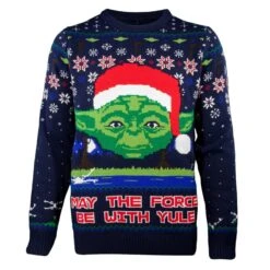 Star Wars Yoda Knitted Christmas Jumper / Sweater -Camel Favour star wars yoda knitted christmas jumper sweater 590921