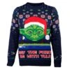 Star Wars Yoda Knitted Christmas Jumper / Sweater