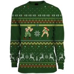 Street Fighter Guile Vs. Cammy Christmas Jumper