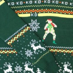 Street Fighter Guile Vs. Cammy Christmas Jumper -Camel Favour street fighter guile vs cammy christmas jumper 833915