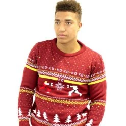 Street Fighter Ryu Vs. Ken Christmas Jumper / Sweater -Camel Favour street fighter ryu vs ken christmas jumper sweater 665665
