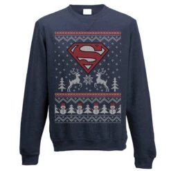 Superman Reindeer Christmas Jumper