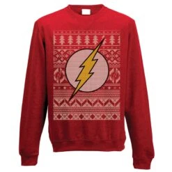 The Flash Fairisle Christmas Jumper-Medium