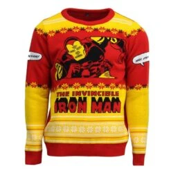 The Invincible Iron Man Christmas Jumper -Camel Favour the invincible iron man christmas jumper 167787