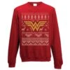 Wonder Woman Fairisle Christmas Jumper-Large