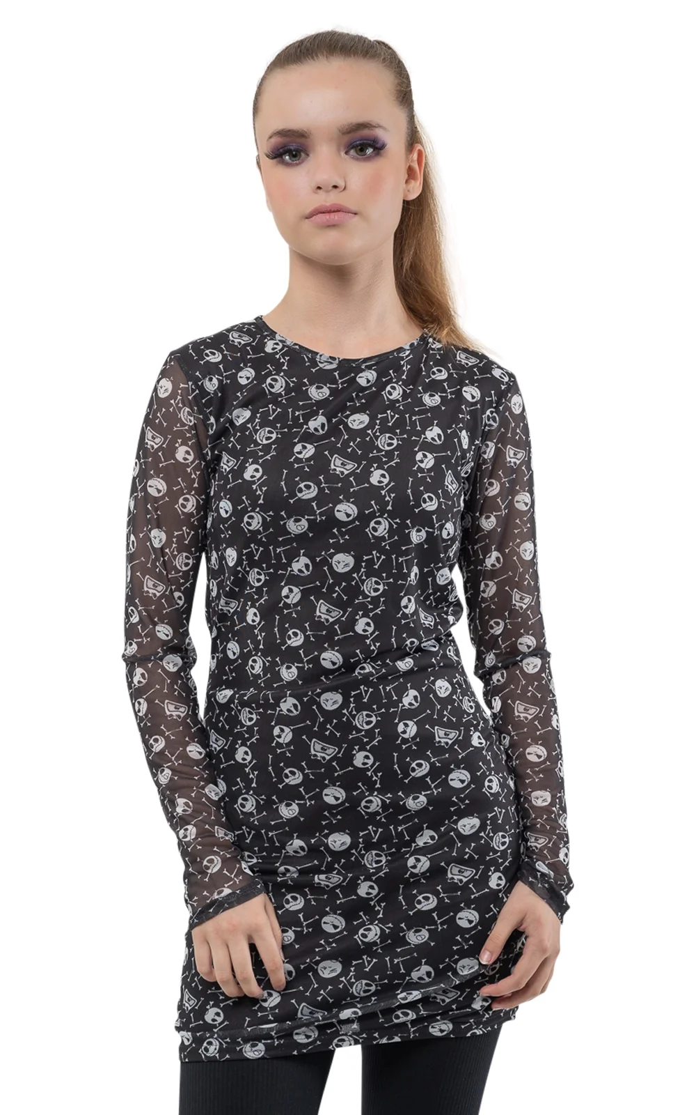 Camel Favour -Camel Favour Nightmare Before Christmas Dress Skulls Logo Official Womens Long Sleeve Mesh bc417253 f81d 4711 9312 4383451a12fa.fa53e3a9273e8f4aa57c426433112d87